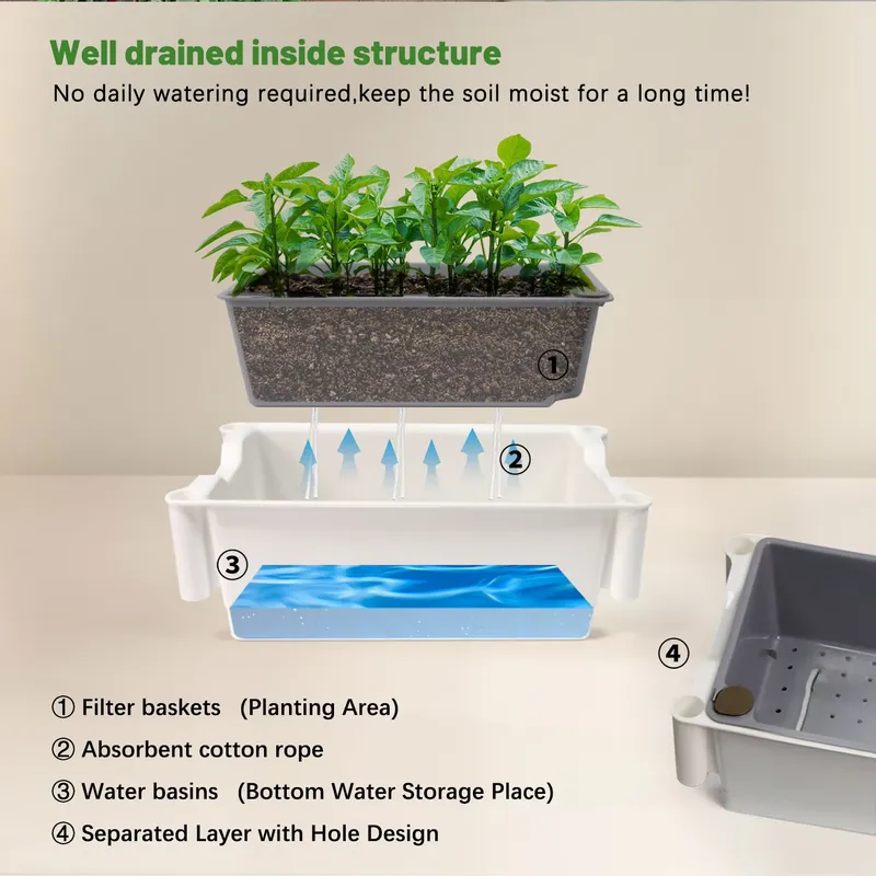Movable Vertical Grow 3 Level  - Self-Watering Planter review and price