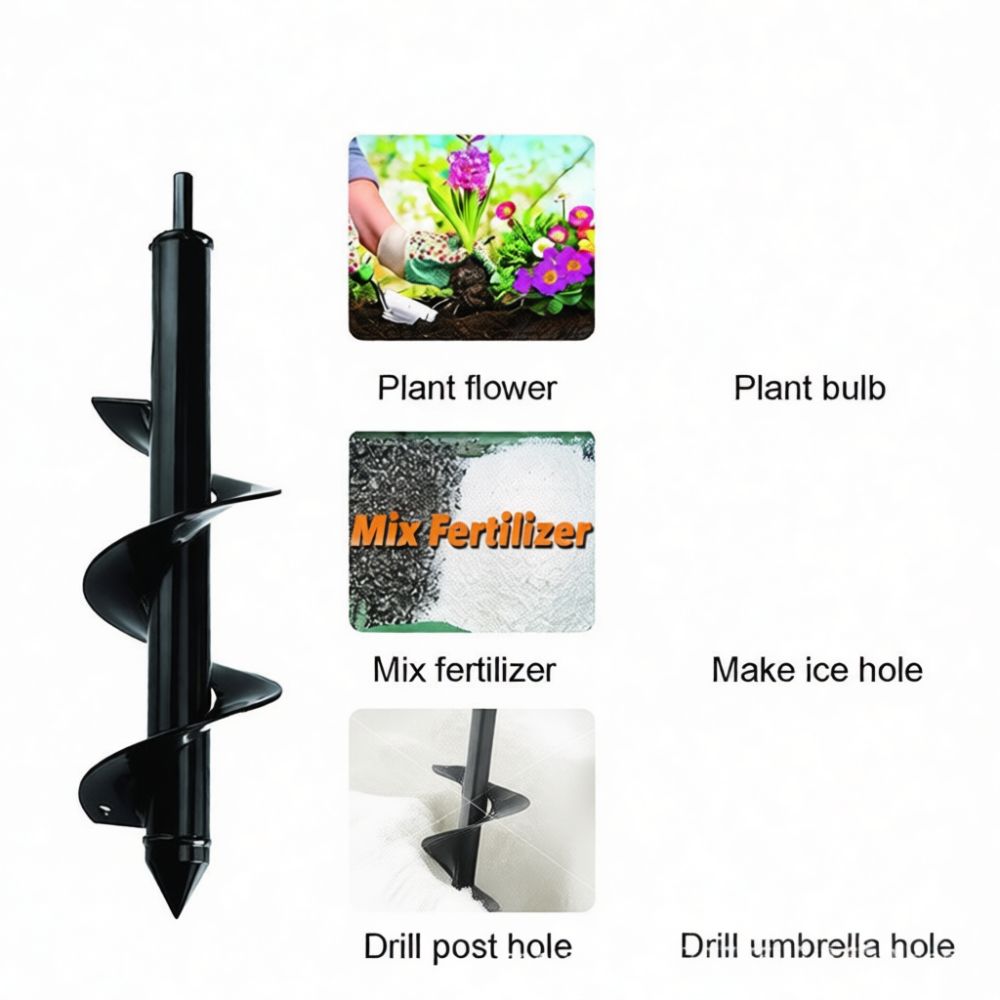 Spiral Drill Accessory Garden  - Gardening Tools Vegetables review and price