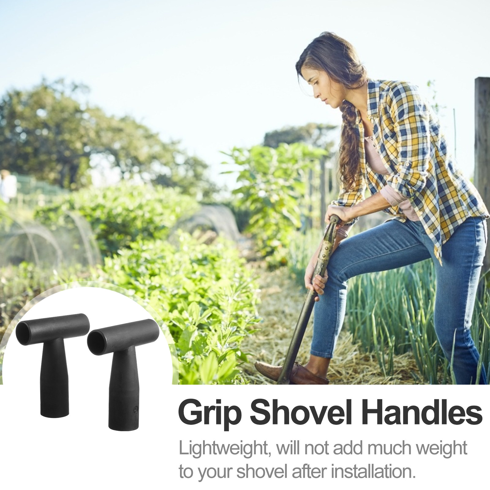 2Pcs T-Design Shovel Handle Re - Spade Digging Fork review and price