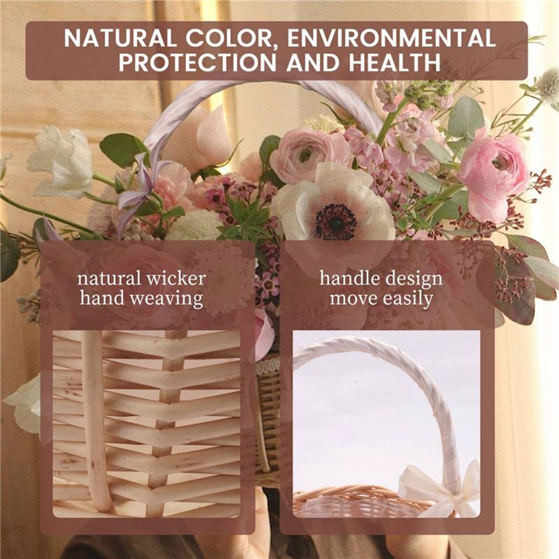 A56K Wicker Woven Flower Baske - Gardening Tools Girls review and price